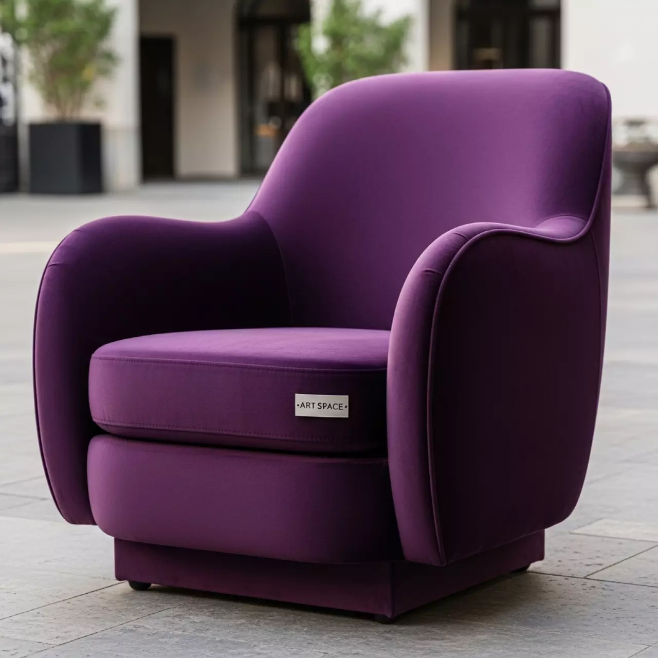 Аренда Кресло фиолетовое Mokka в Boutique Hotel PORTUM 1905 — ART SPACE
