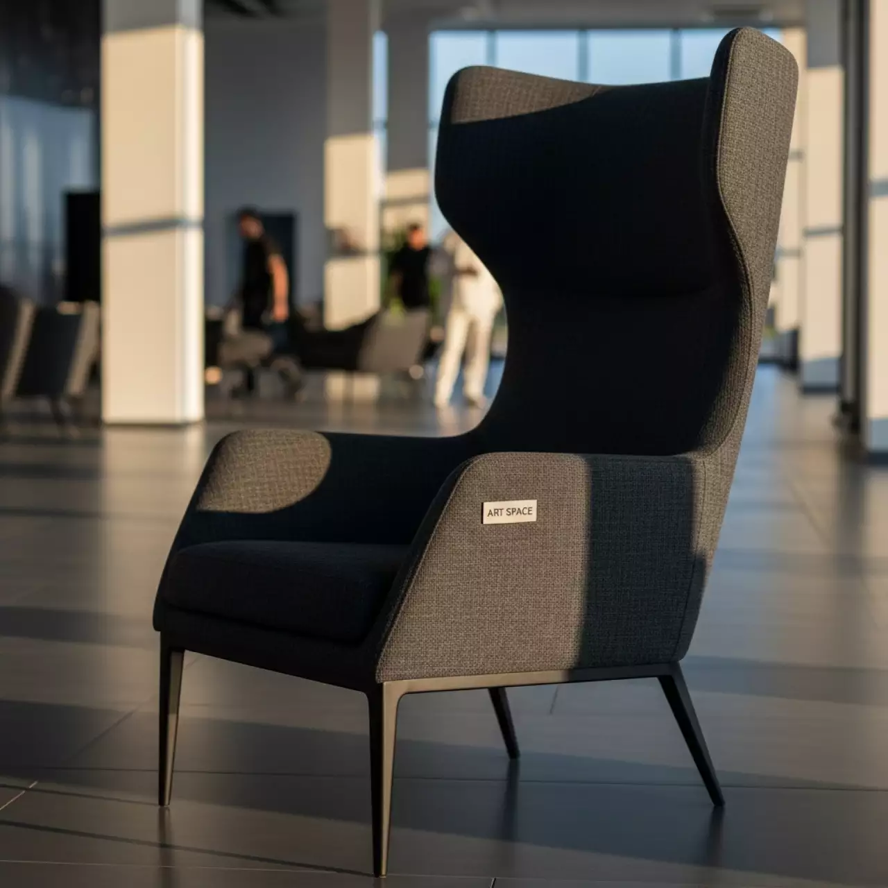 Аренда Кресло Flow высокое темно серое в отеле «Звездный» — ART SPACE