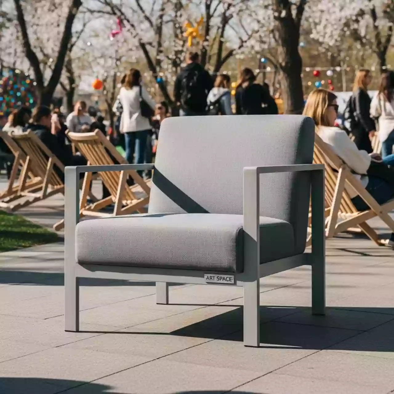 Аренда Кресло Форест серый в ОКЦ «Галактика» — ART SPACE