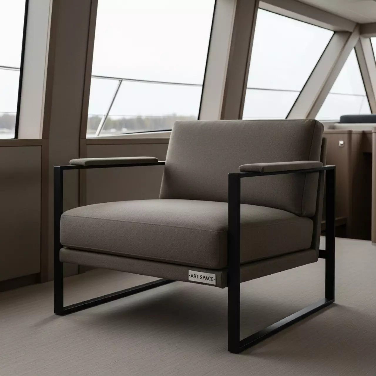 Аренда Кресло Forli темно бежевый на теплоходе «Дагомыс» — ART SPACE