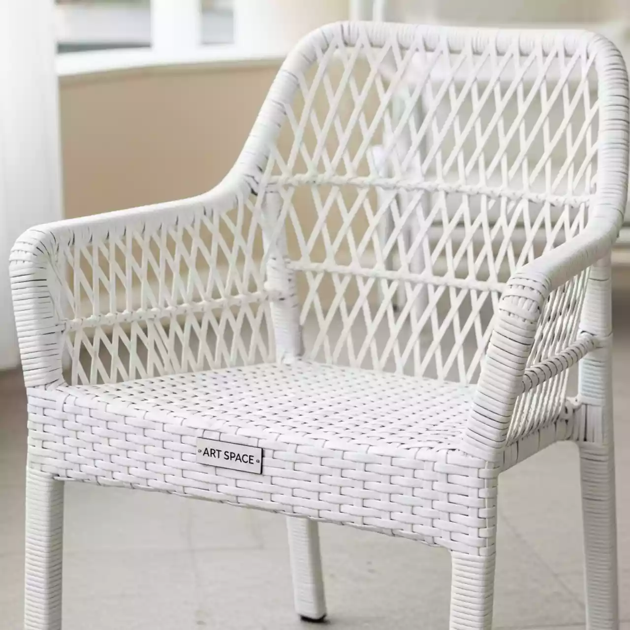 Аренда Кресло Fresco белое искусственный ротанг R4E 00152 в Сочи Парк Отеле — ART SPACE