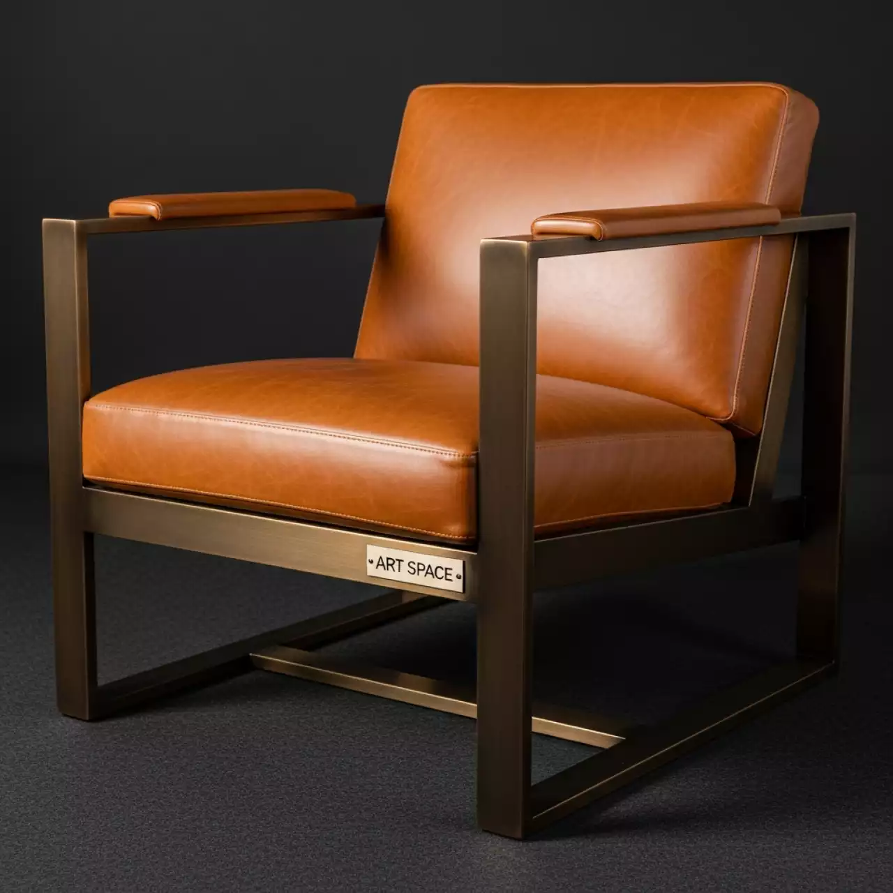 Аренда Кресло Gefest натуральная кожа Mora Atillio Spa каркас бронза в Pullman Sochi Centre — ART SPACE