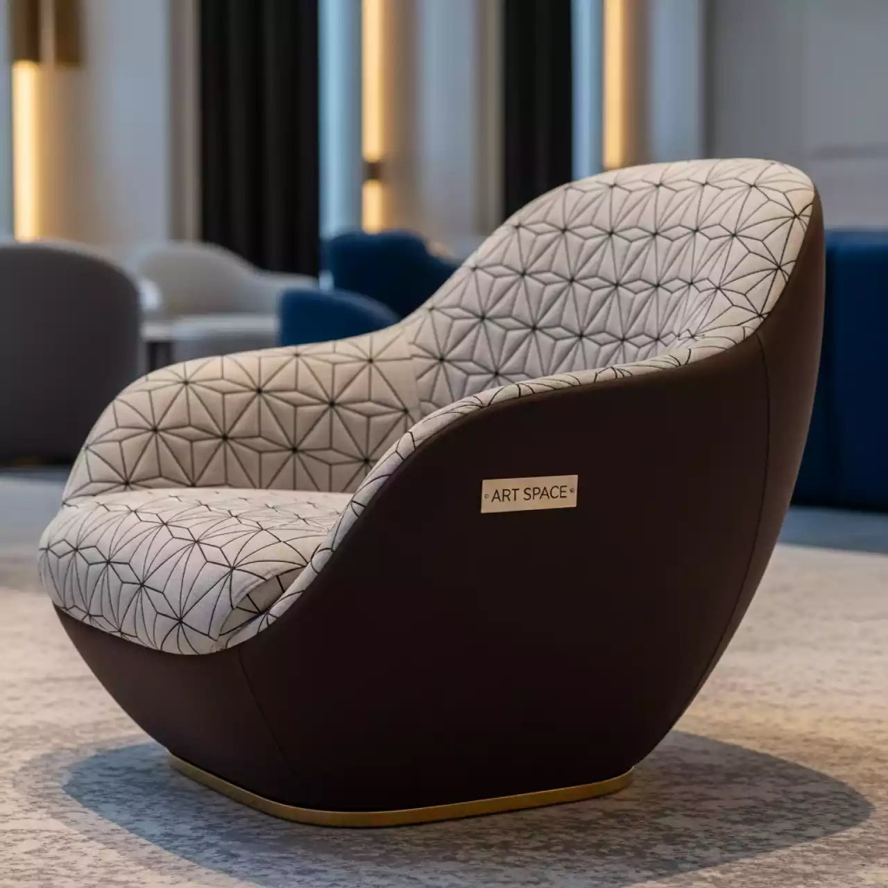 Аренда Кресло Gem с прошивкой в Stella di Mosca — ART SPACE