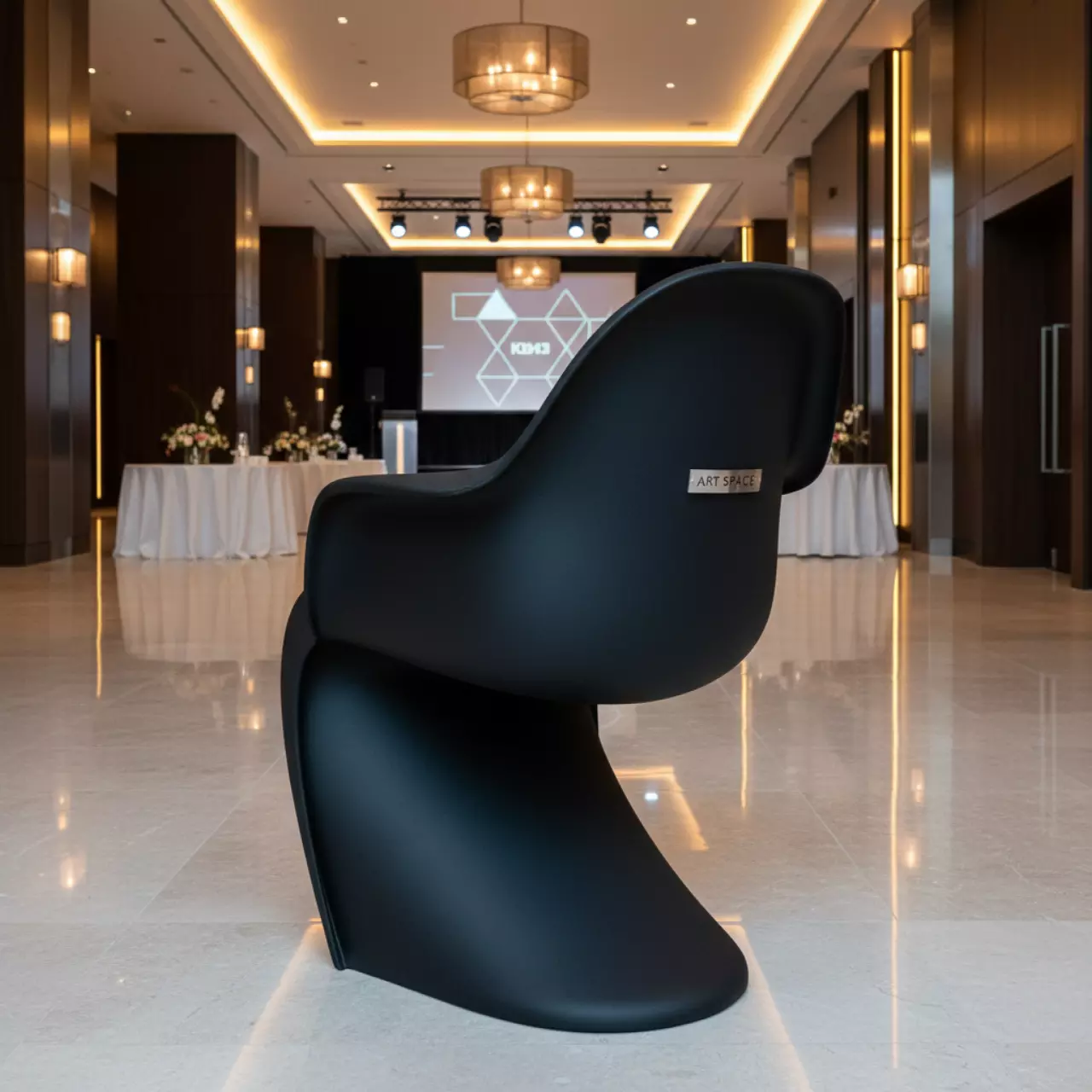 Аренда Кресло Grail черное в Mövenpick Hotel — ART SPACE