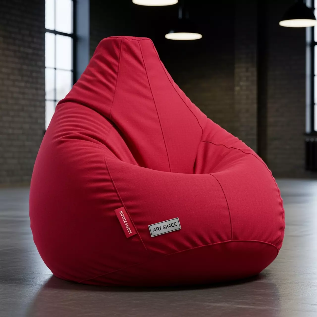 Аренда Кресло груша красное 120х85 см в Гранд Отель Поляна — ART SPACE
