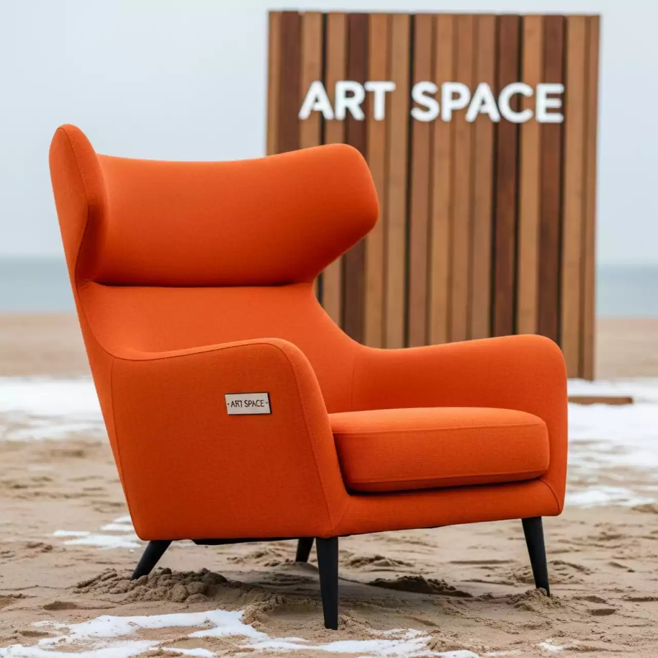 Аренда Кресло Хилтон оранжевое на пляже «Маяк» — ART SPACE