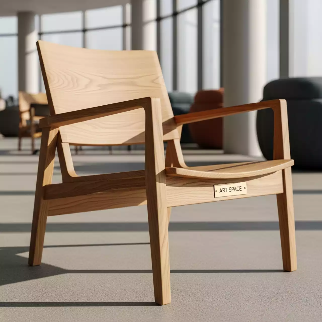 Аренда Кресло из массива лиственницы Аристократ в санатории «Черноморье» — ART SPACE