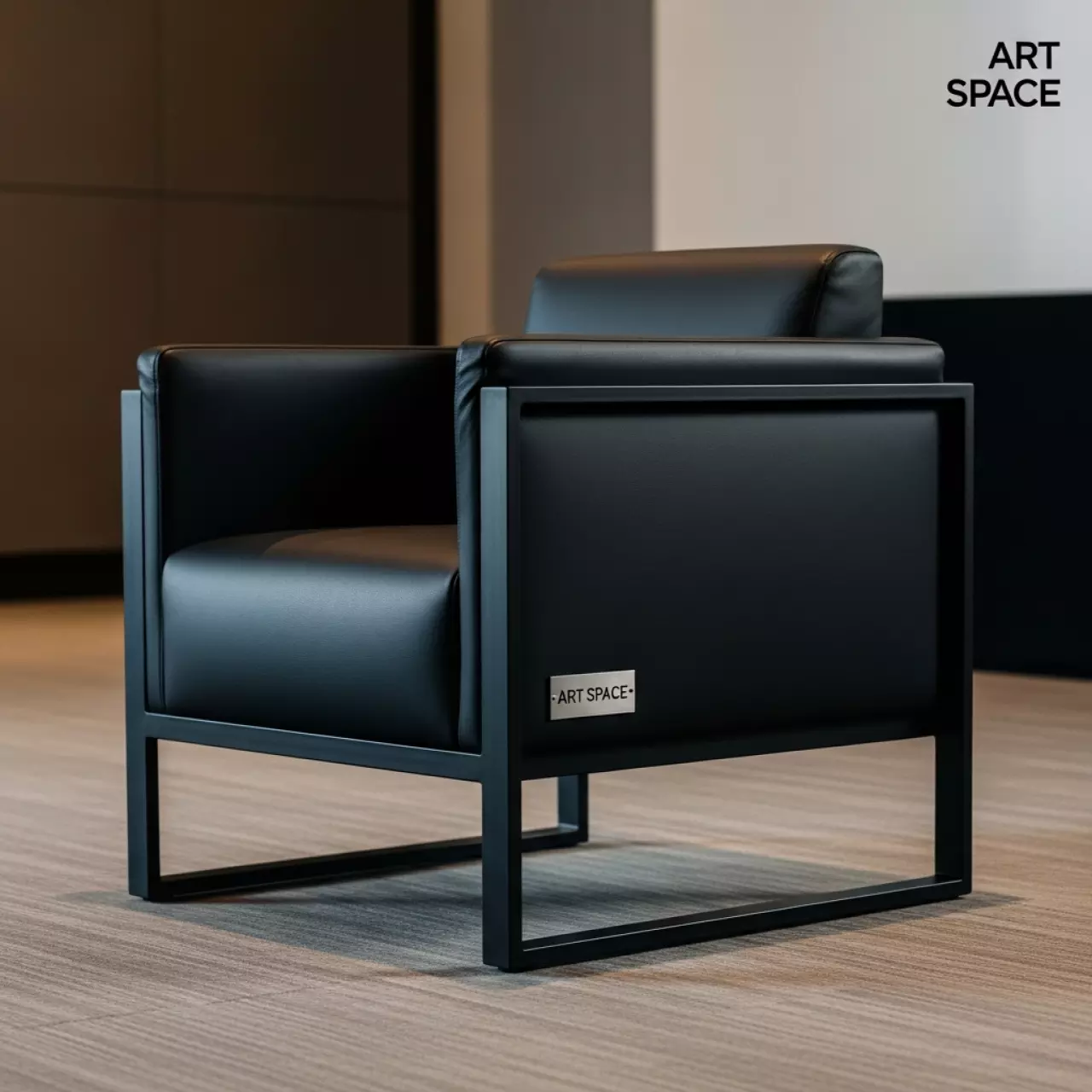 Аренда Кресло Jacare экокожа черная нержавеющая сталь в гранд-отеле «Жемчужина» — ART SPACE