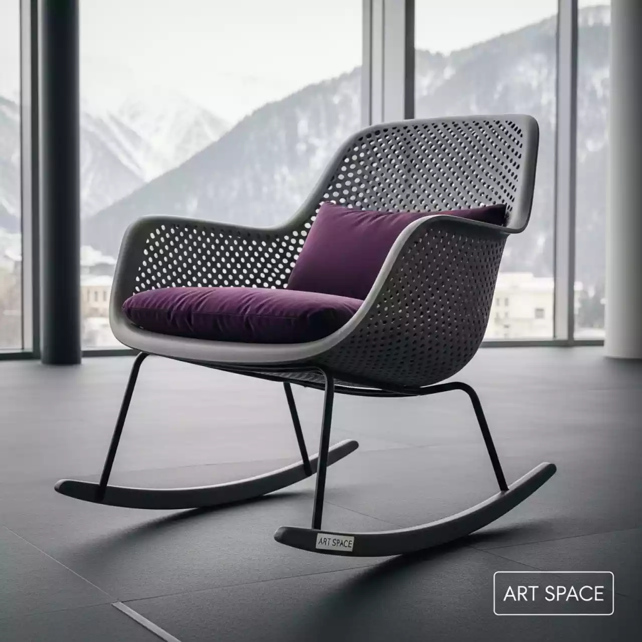 Аренда Кресло качалка пластиковое с подушкой Folio в Sochi Marriott Krasnaya Polyana — ART SPACE