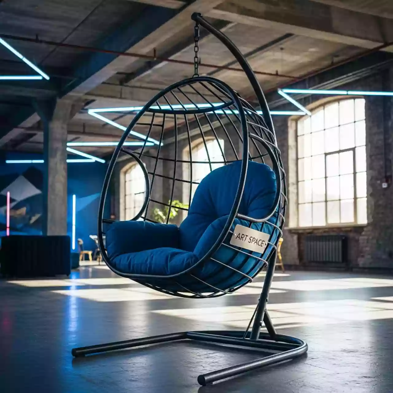 Аренда Кресло качели Fresco Blue в Imeretinskiy Hotel — ART SPACE