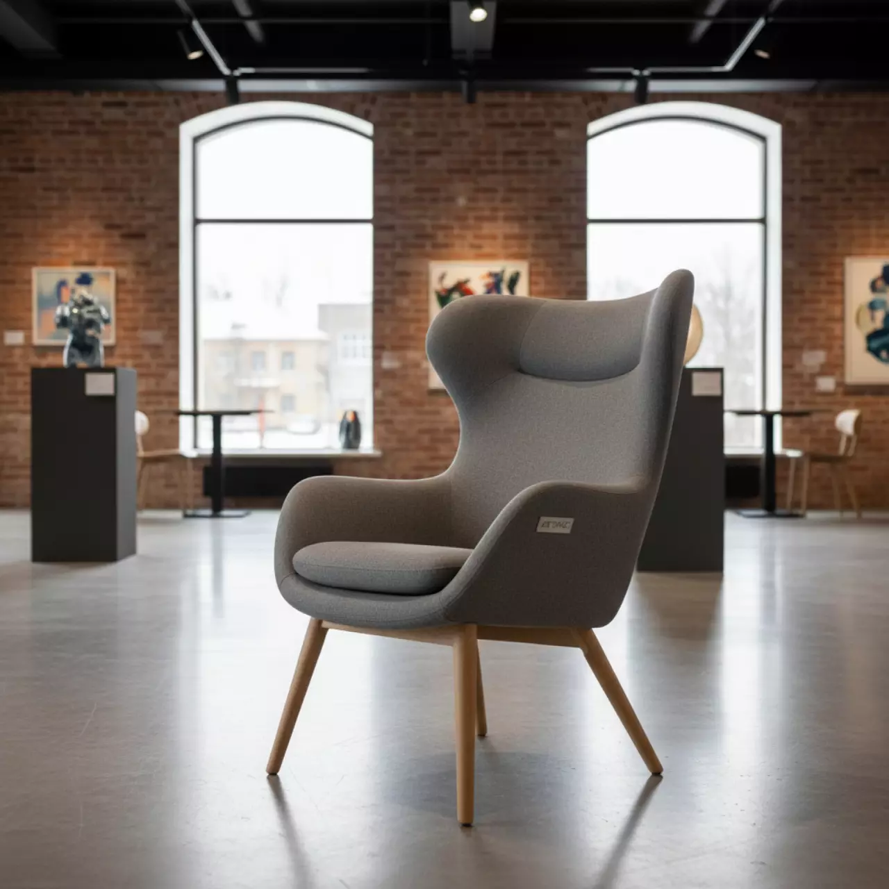 Аренда Кресло Karl серое в ресторане «Сыроварня» — ART SPACE