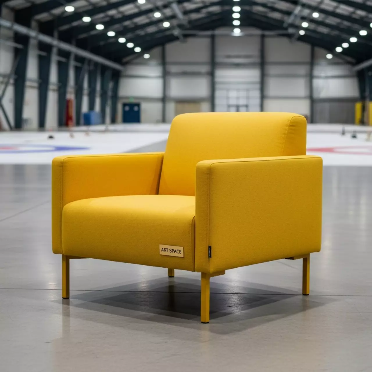 Аренда Кресло Klippan yellow в Керлинговом центре «Ледяной куб» — ART SPACE