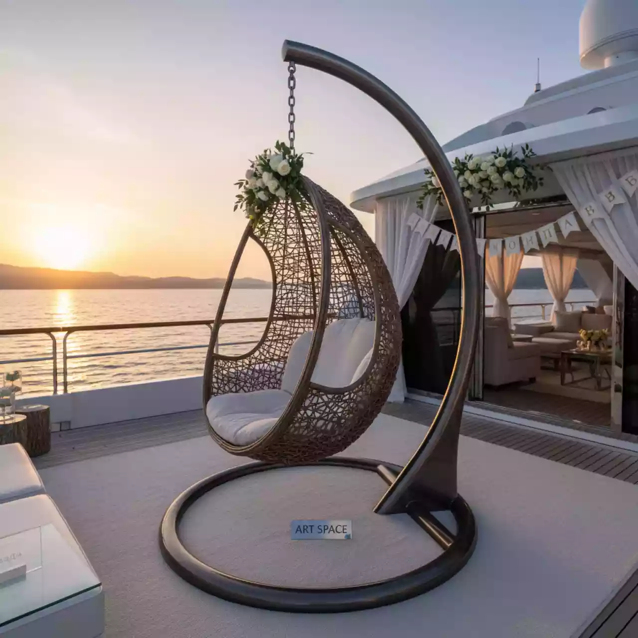Аренда Кресло кокон Барселона на теплоходе «Дагомыс» — ART SPACE