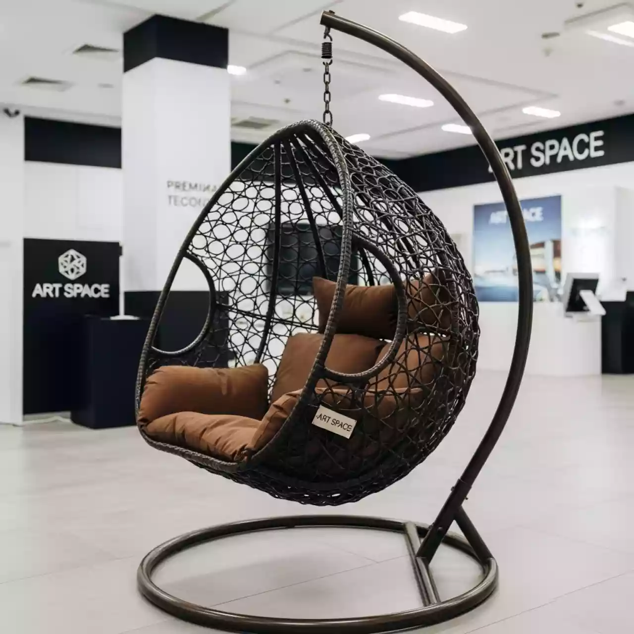 Аренда Кресло кокон подвесное двухместное HASTA горячий шоколад в ОКЦ «Галактика» — ART SPACE