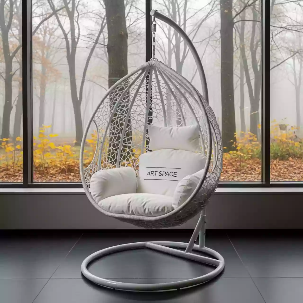 Аренда Кресло кокон подвесное Outdoor Collection White в ресторане «Магеллан» — ART SPACE