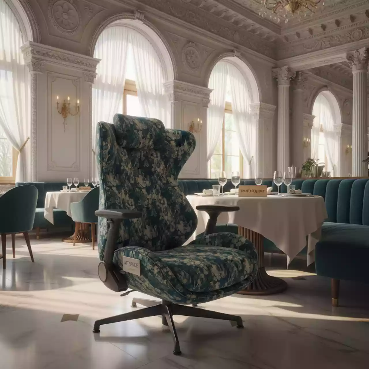 Аренда Кресло компьютерное Lotus S 4 ткань в ресторане «Sanremo» — ART SPACE