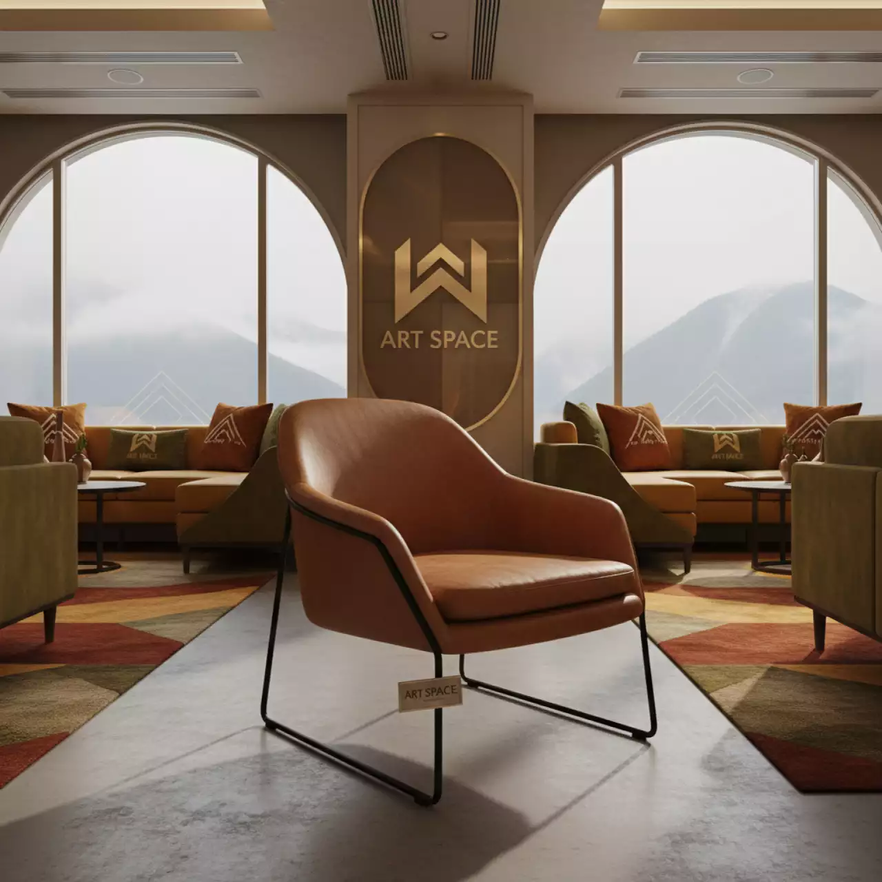 Аренда Кресло Коннор экокожа Boom terra черный каркас в Golden Tulip Rosa Khutor — ART SPACE