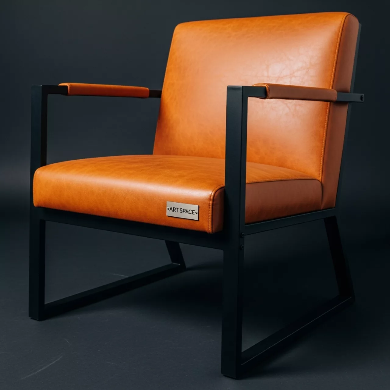 Аренда Кресло Коннор экокожа Boom terra каркас черный муар в зале «Чайка» (Морпорт) — ART SPACE