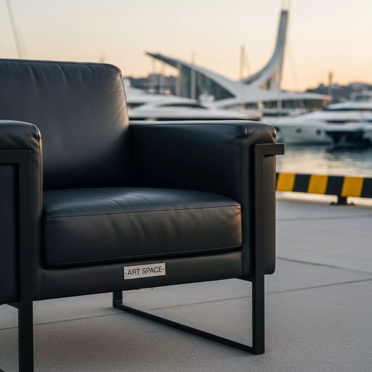 Аренда Кресло кожаное на территории Морпорта Сочи — ART SPACE