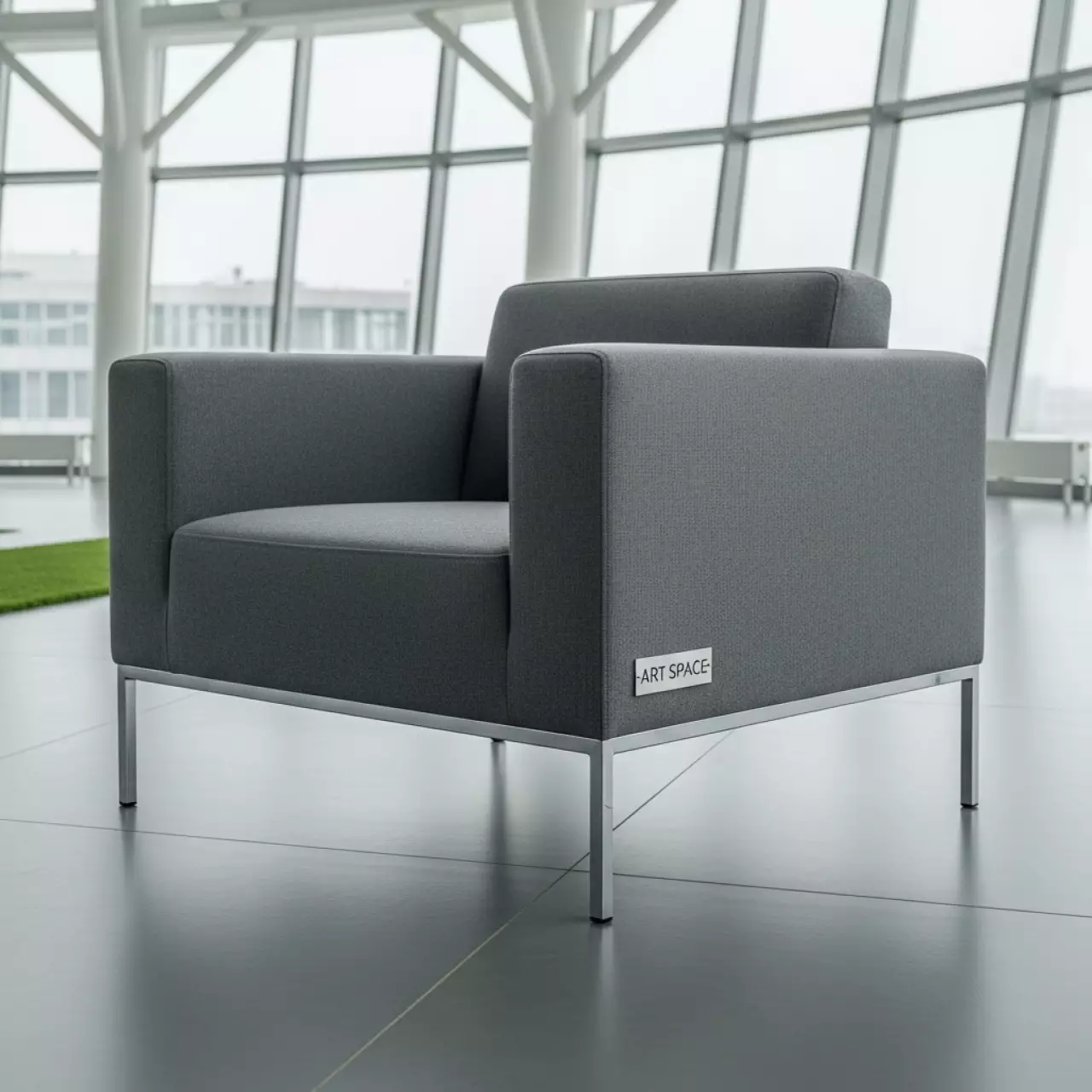 Аренда Кресло Kuadra XL с мягкой обивкой в ледовом дворце «Роза Хутор» — ART SPACE