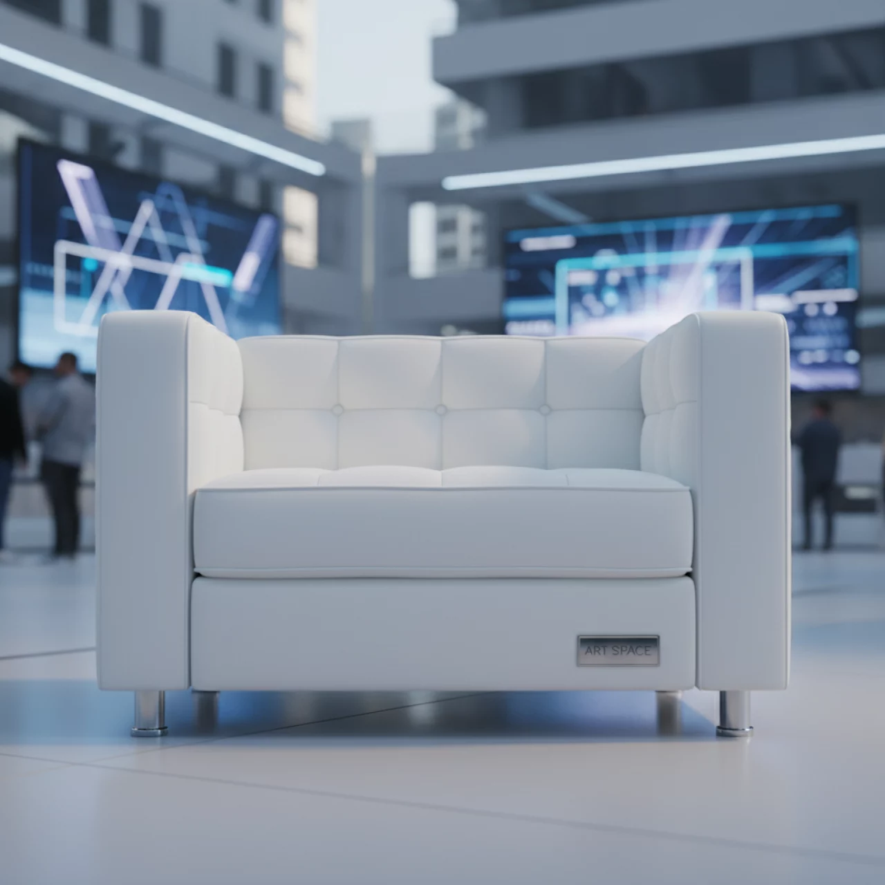 Аренда Кресло Kubus белое на Медальной площади — ART SPACE