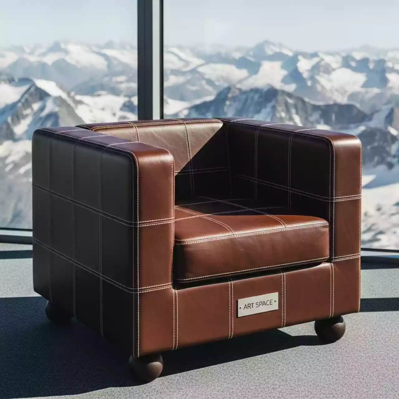 Аренда Кресло Kubus Brown на площадке Rosa Peak (2320м) — ART SPACE