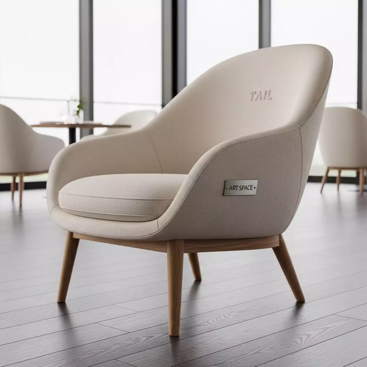 Аренда Кресло лаунж кремовое Tail в ресторане «La Terrazza» — ART SPACE