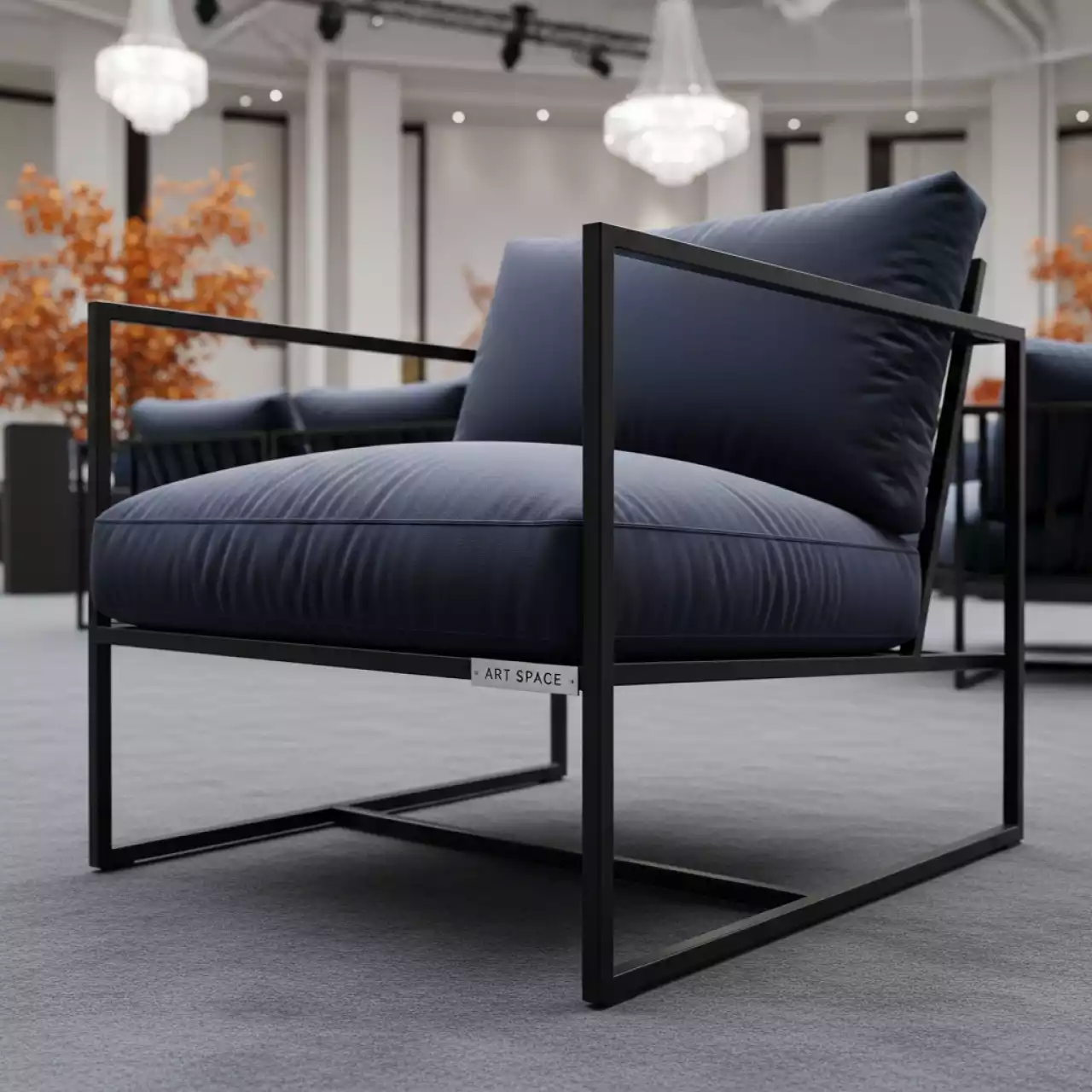 Аренда Кресло лаунж металлическое с подушкой Dress Code Smart Outdoor в ледовом дворце «Роза Хутор» — ART SPACE