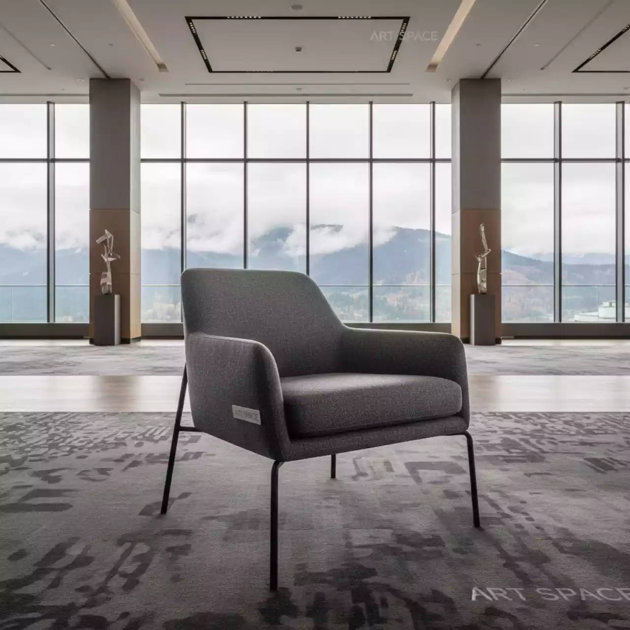 Аренда Кресло Liam Dark Gray в Rixos Krasnaya Polyana — ART SPACE