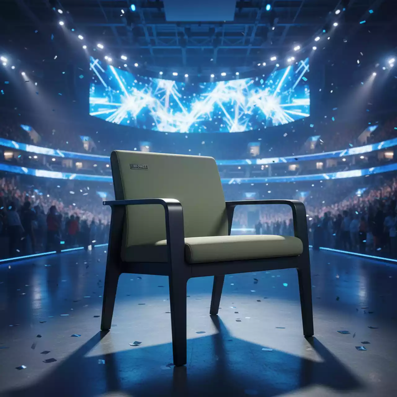 Аренда Кресло M1203 хаки черное полиэстер в ледовой арене «Шайба» — ART SPACE
