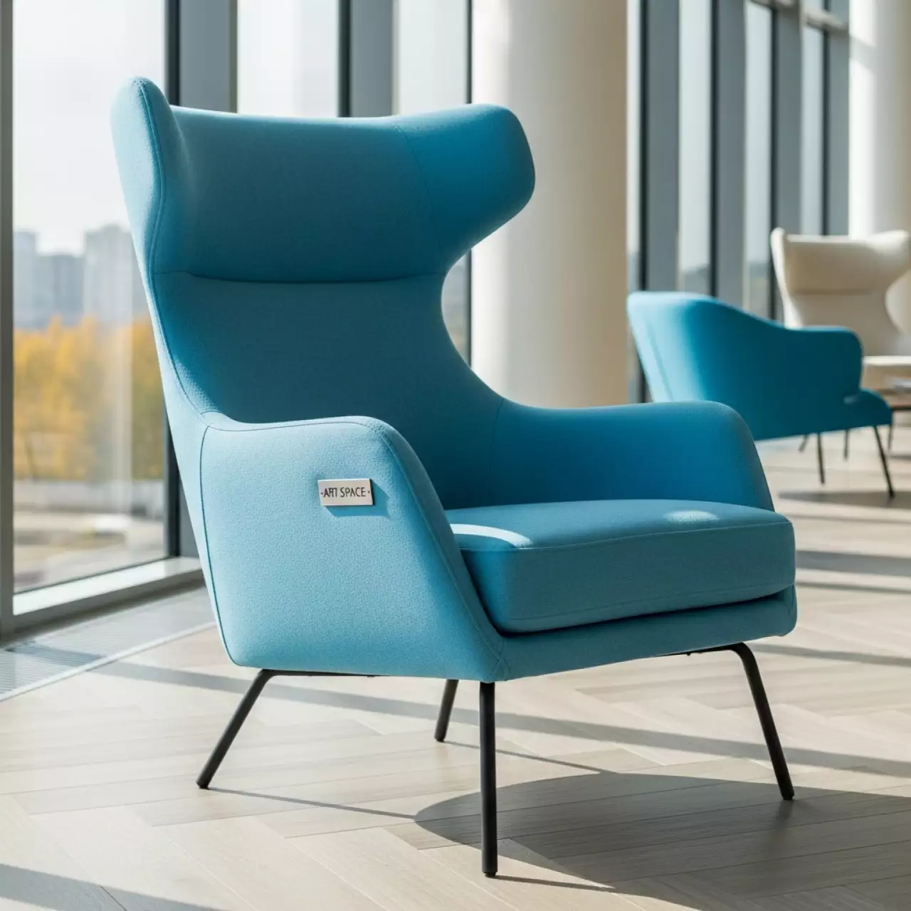 Аренда Кресло Marko высокое голубое в отеле Radisson Lazurnaya — ART SPACE