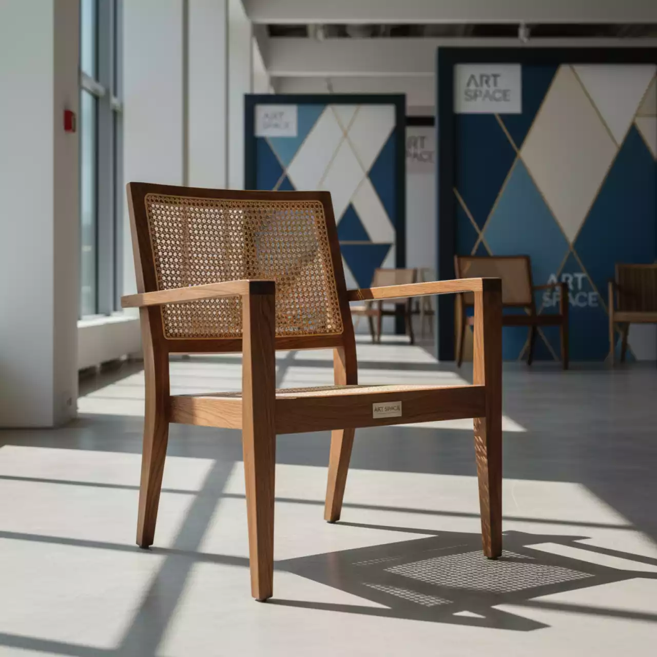 Аренда Кресло Mattias плетеное из массива дуба в Radisson Blu Resort & Congress Centre — ART SPACE