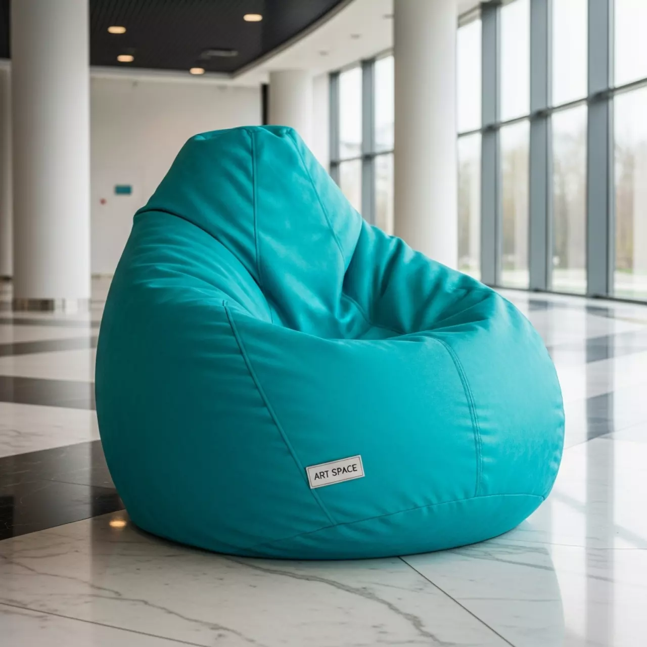Аренда Кресло мешок Beanbag бирюзовый на арене «Фишт» — ART SPACE