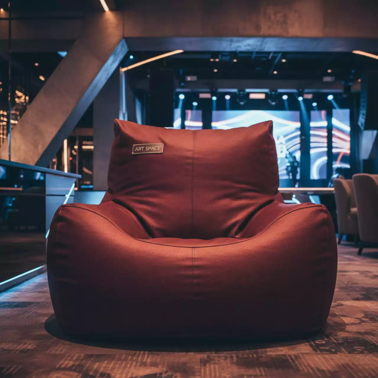 Аренда Кресло мешок Beanbag бордовое в ресторане «Sanremo» — ART SPACE