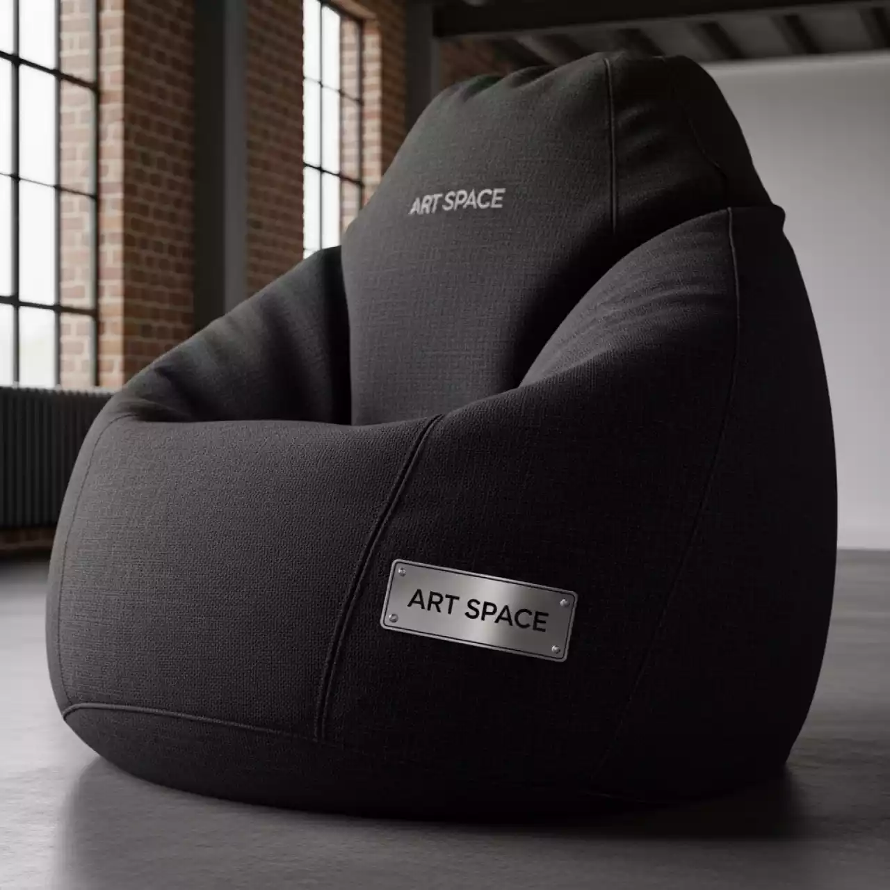 Аренда Кресло мешок Beanbag чёрное в лофте «Студия 21» — ART SPACE