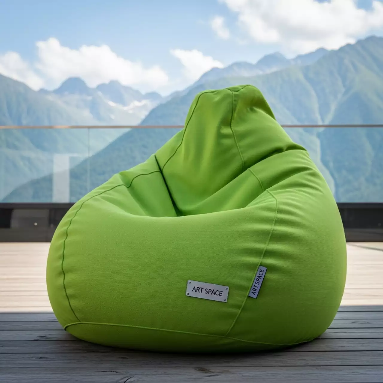 Аренда Кресло мешок Beanbag лайм в Golden Tulip Rosa Khutor — ART SPACE