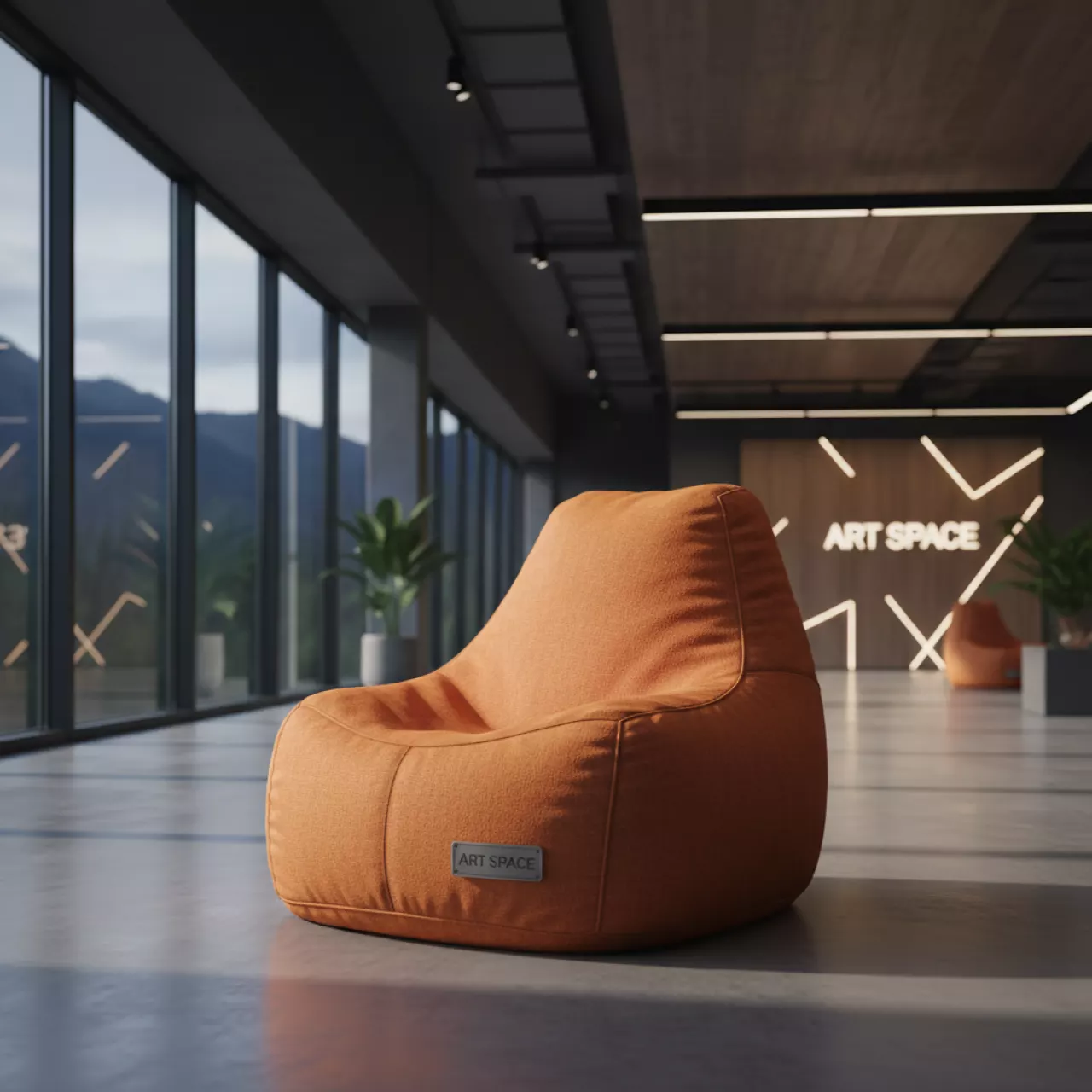 Аренда Кресло мешок Beanbag оранжевый в МФК «Горный» — ART SPACE