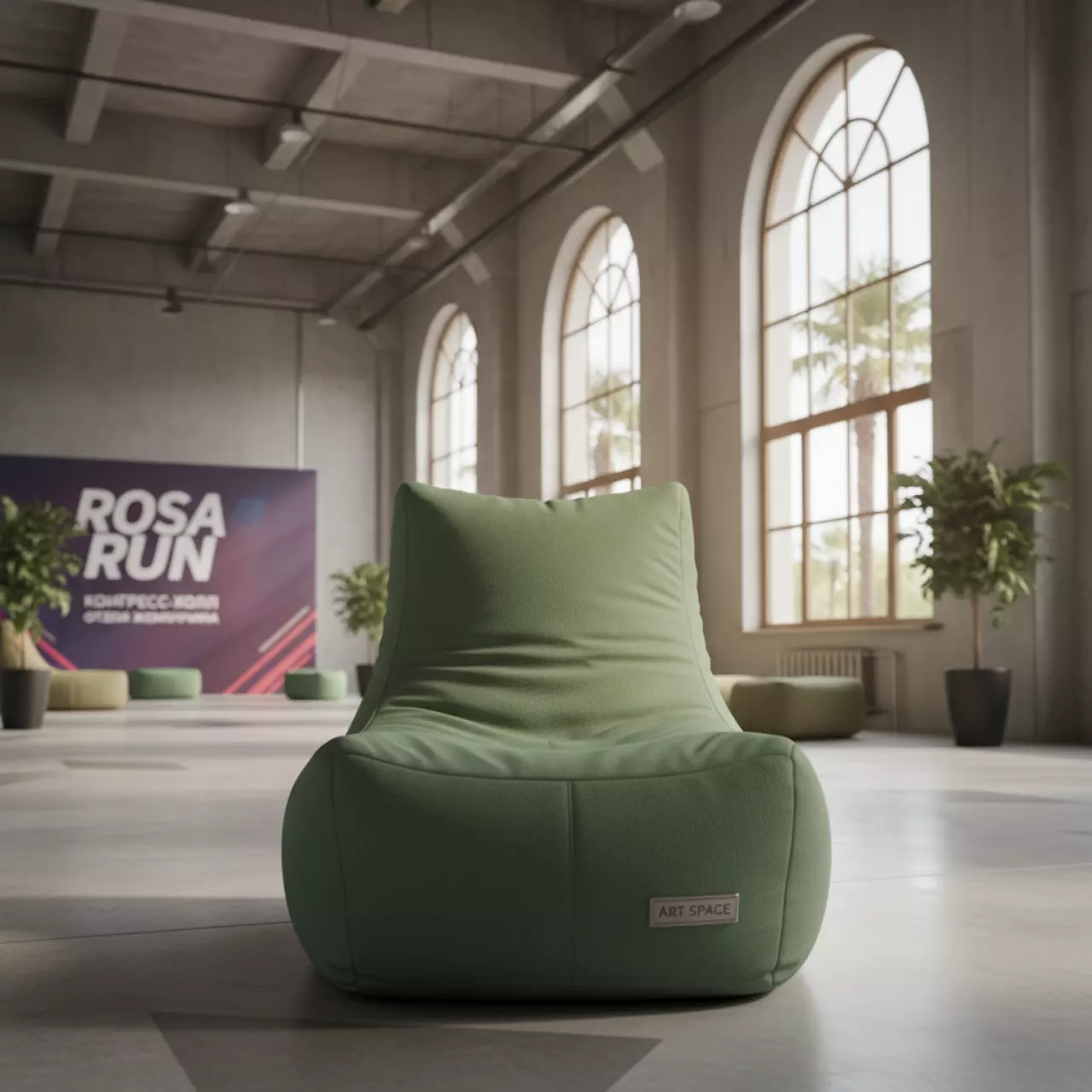 Аренда Кресло мешок Beanbag зеленое в конгресс-холле отеля Жемчужина — ART SPACE