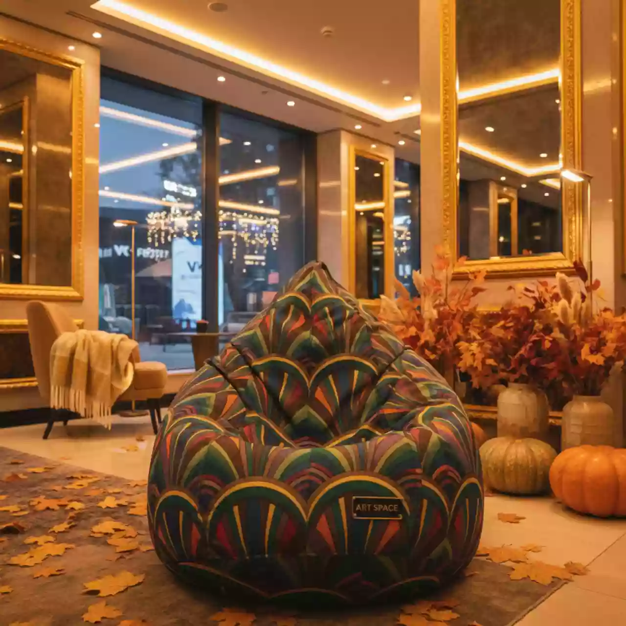 Аренда Кресло мешок бин бэг разноцветный в Courtyard by Marriott Sochi — ART SPACE