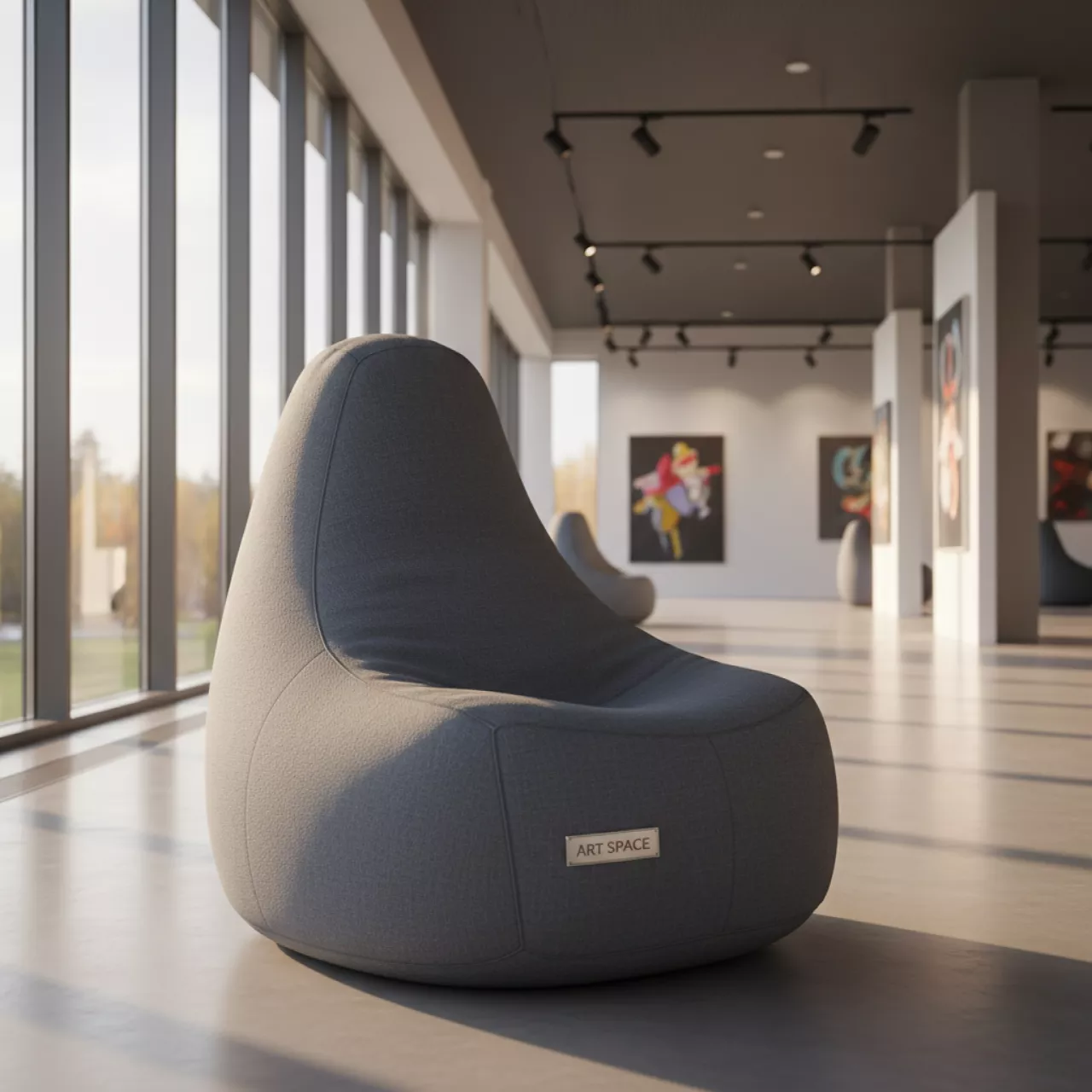 Аренда Кресло мешок Grey в Delta Sirius — ART SPACE