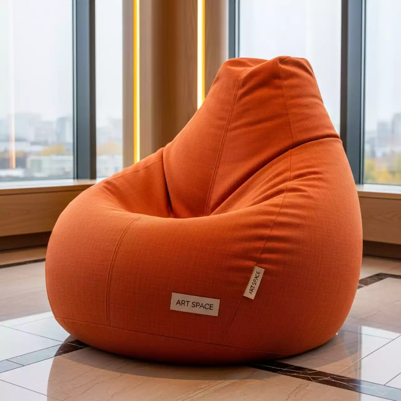 Аренда Кресло мешок оранжевое в Stella di Mosca — ART SPACE