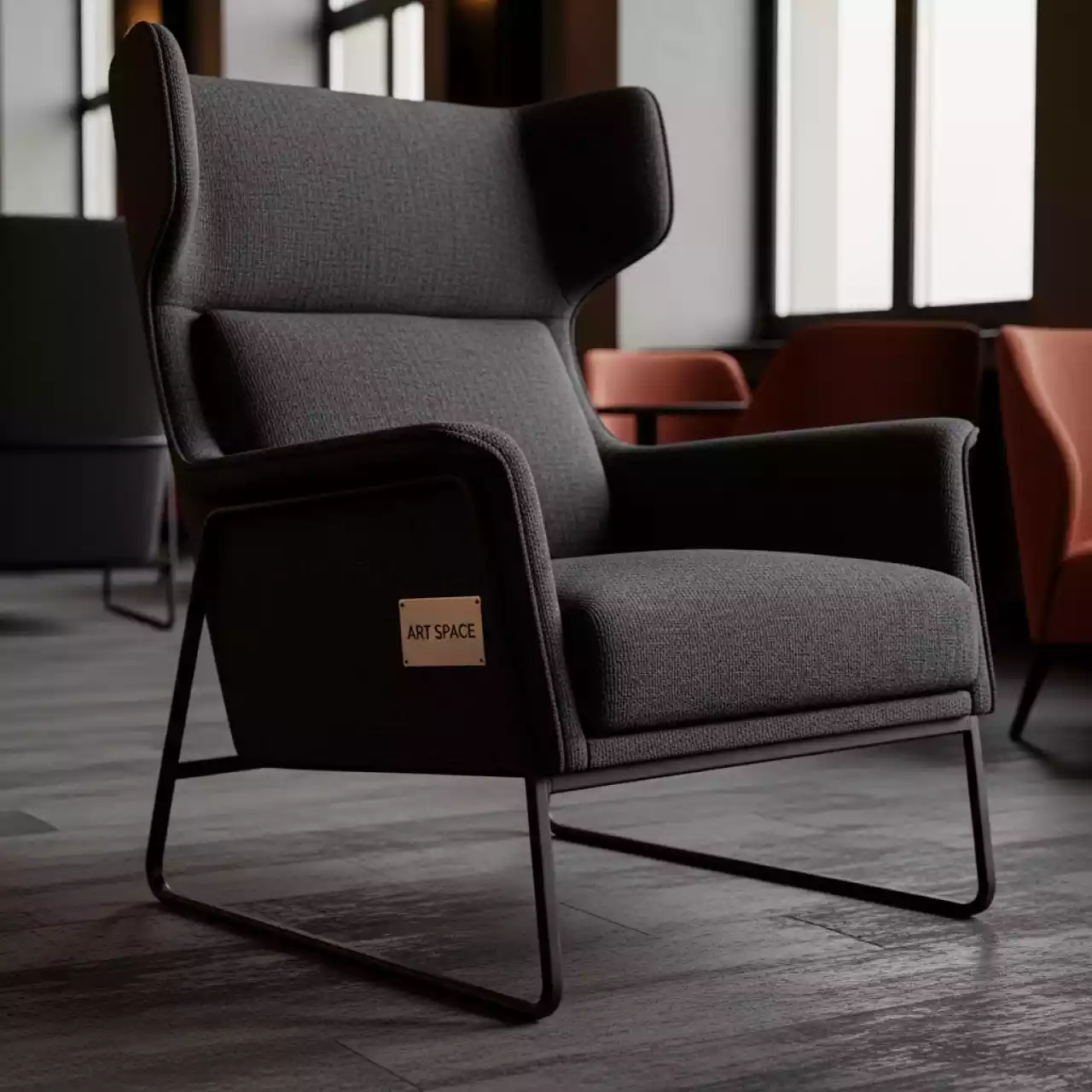 Аренда Кресло металлическое с обивкой Cora в Rodina Grand Hotel & SPA — ART SPACE