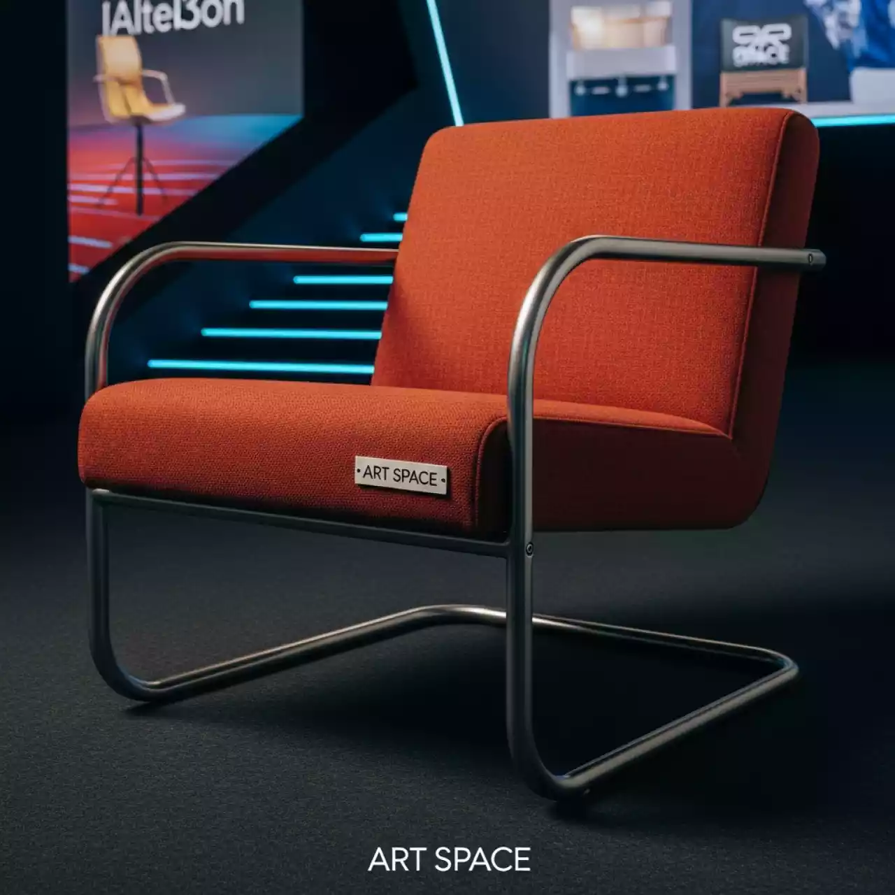 Аренда Кресло металлическое с обивкой Pippi P R TS в Delta Sirius — ART SPACE