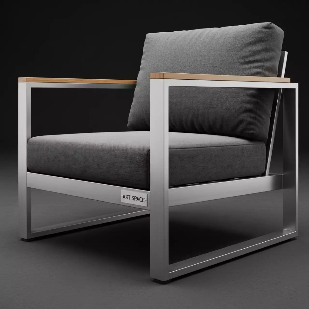 Аренда Кресло металлическое Salò с подушкой в Bridge Resort — ART SPACE