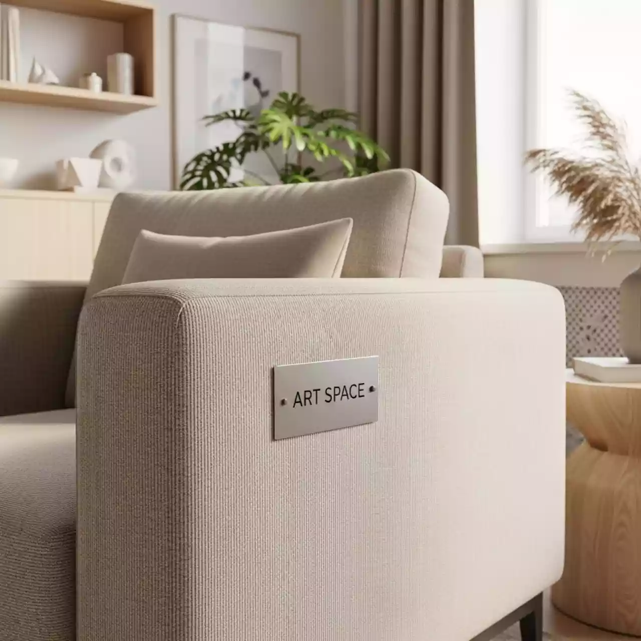 Аренда Кресло Минамино бежевое в Omega Sirius — ART SPACE