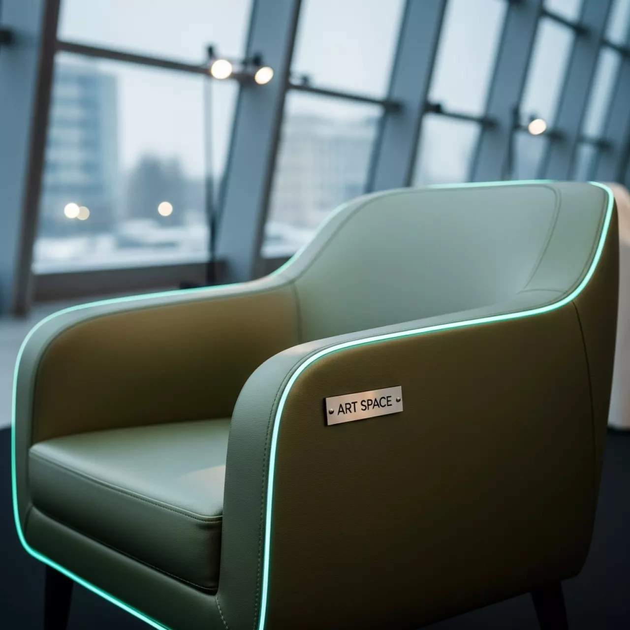 Аренда Кресло Мини МК 24 оливковое в Pullman Sochi Centre — ART SPACE