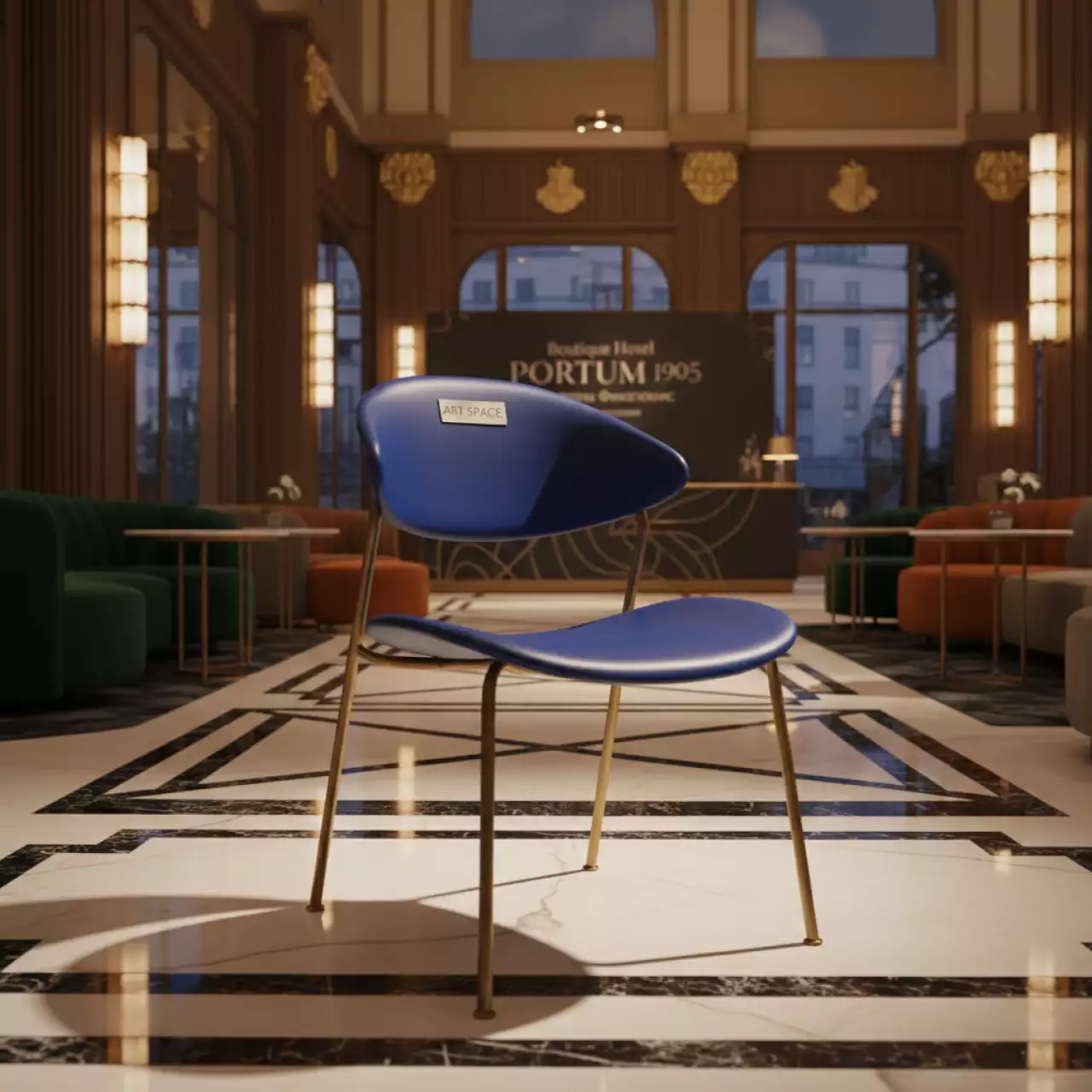 Аренда Кресло Miss B Antishock coated frame пластиковое в Boutique Hotel PORTUM 1905 — ART SPACE