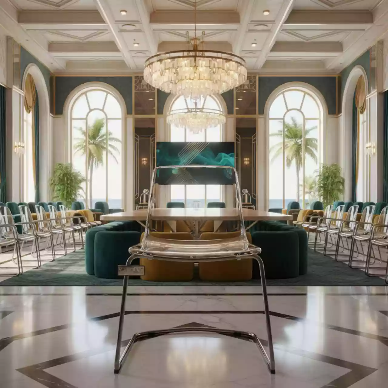 Аренда Кресло Miss B Antishock coated frame прозрачное в санатории «Заполярье» — ART SPACE