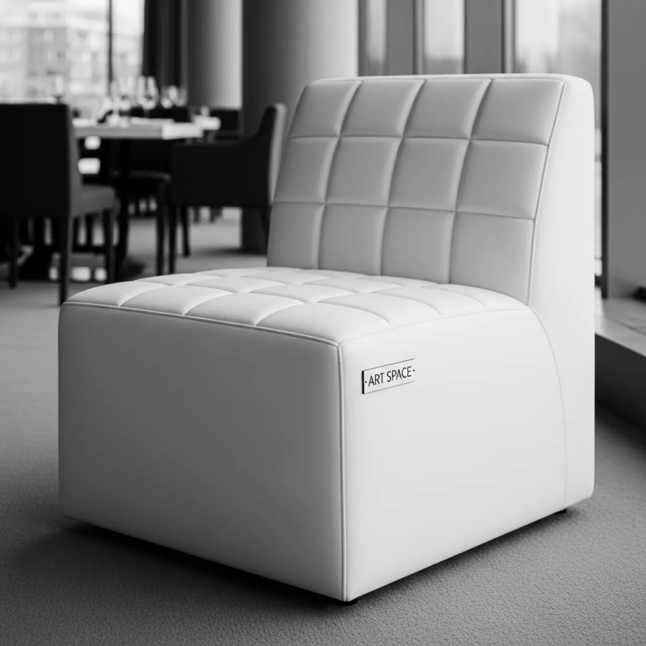 Аренда Кресло Modern kubus белое в ресторане «Brunello» — ART SPACE