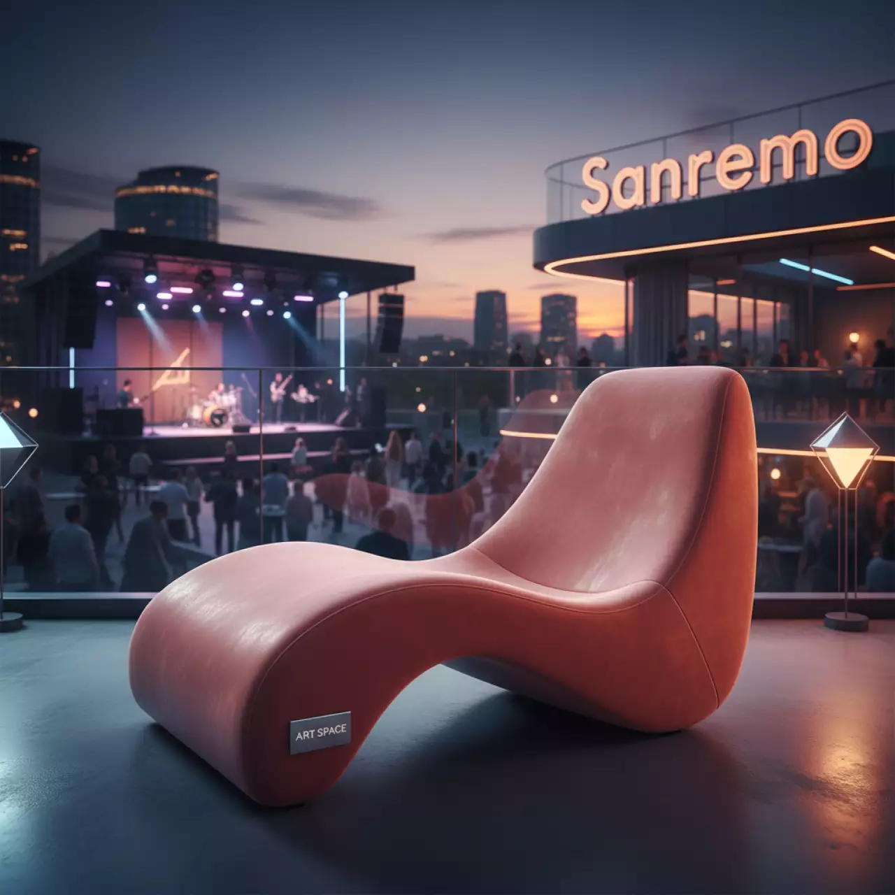 Аренда Кресло Мона Barhat Salmon в ресторане «Sanremo» — ART SPACE